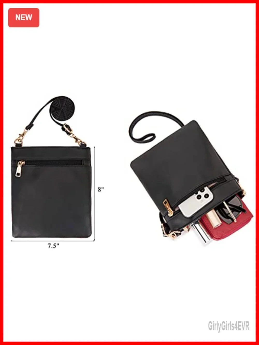 Large Hobo Crossbody Bag Set with Wallet Tote Purse Faux Leather